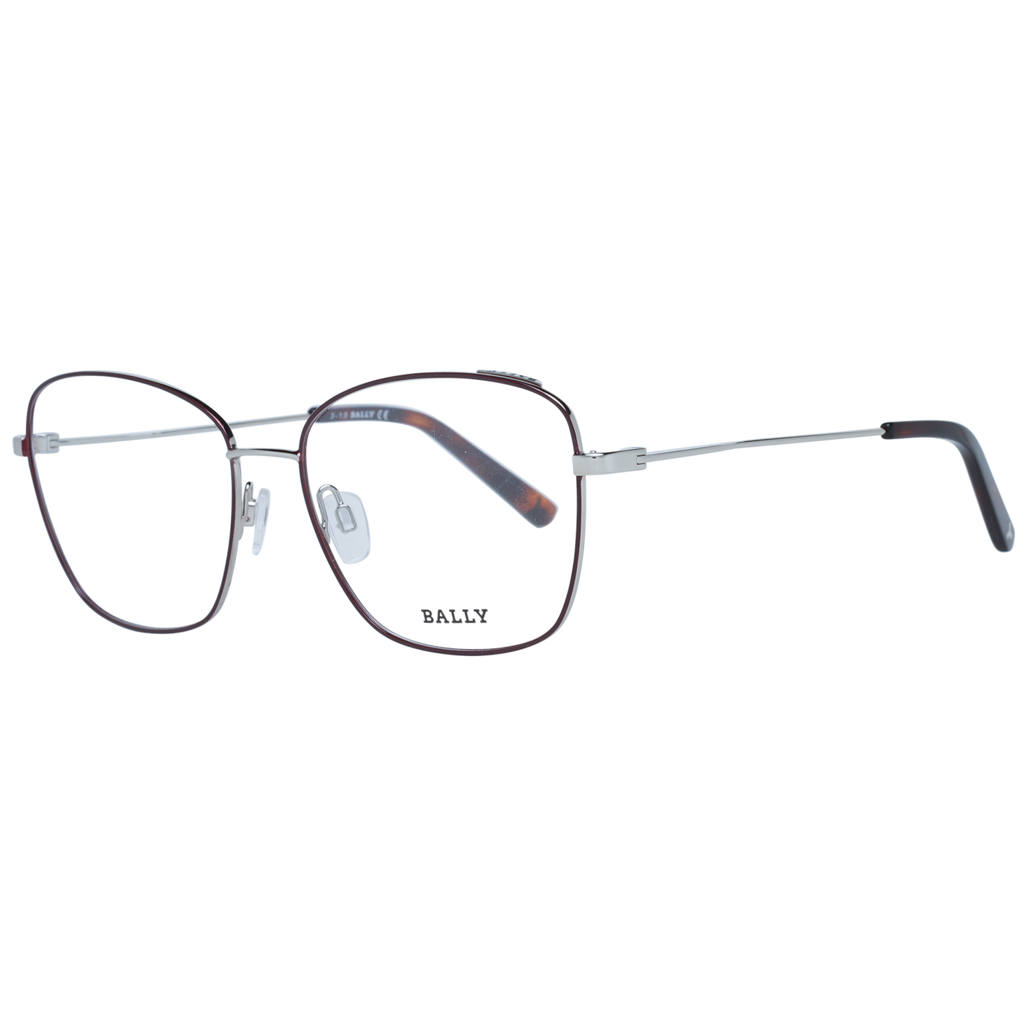 Bally Optical Frame Bally Eyeglasses Frames BY5021 005 55mm Glasses Women Burgundy Butterfly Eyeglasses Eyewear UK USA Australia