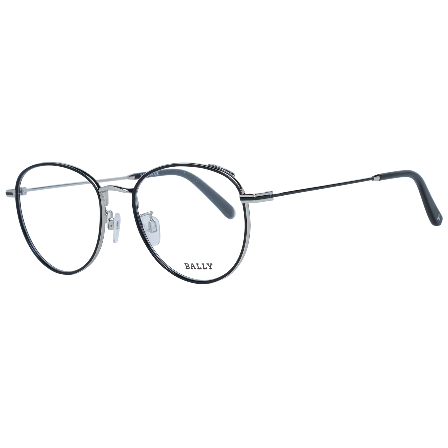 Bally Optical Frame Bally Eyeglasses Frames BY5034-H 005 52mm Glasses Unisex Black Round Eyeglasses Eyewear UK USA Australia