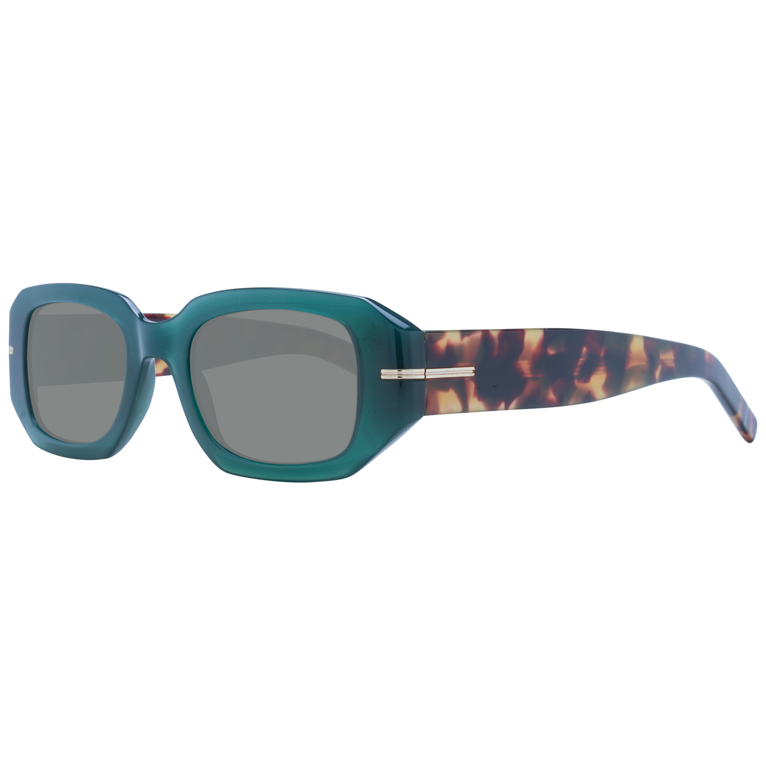 Boss Sunglasses BOSS Sunglasses Women's Green Rectangular Grey Lenses BOSS 1608/S XGWIR 50mm Eyeglasses Eyewear designer