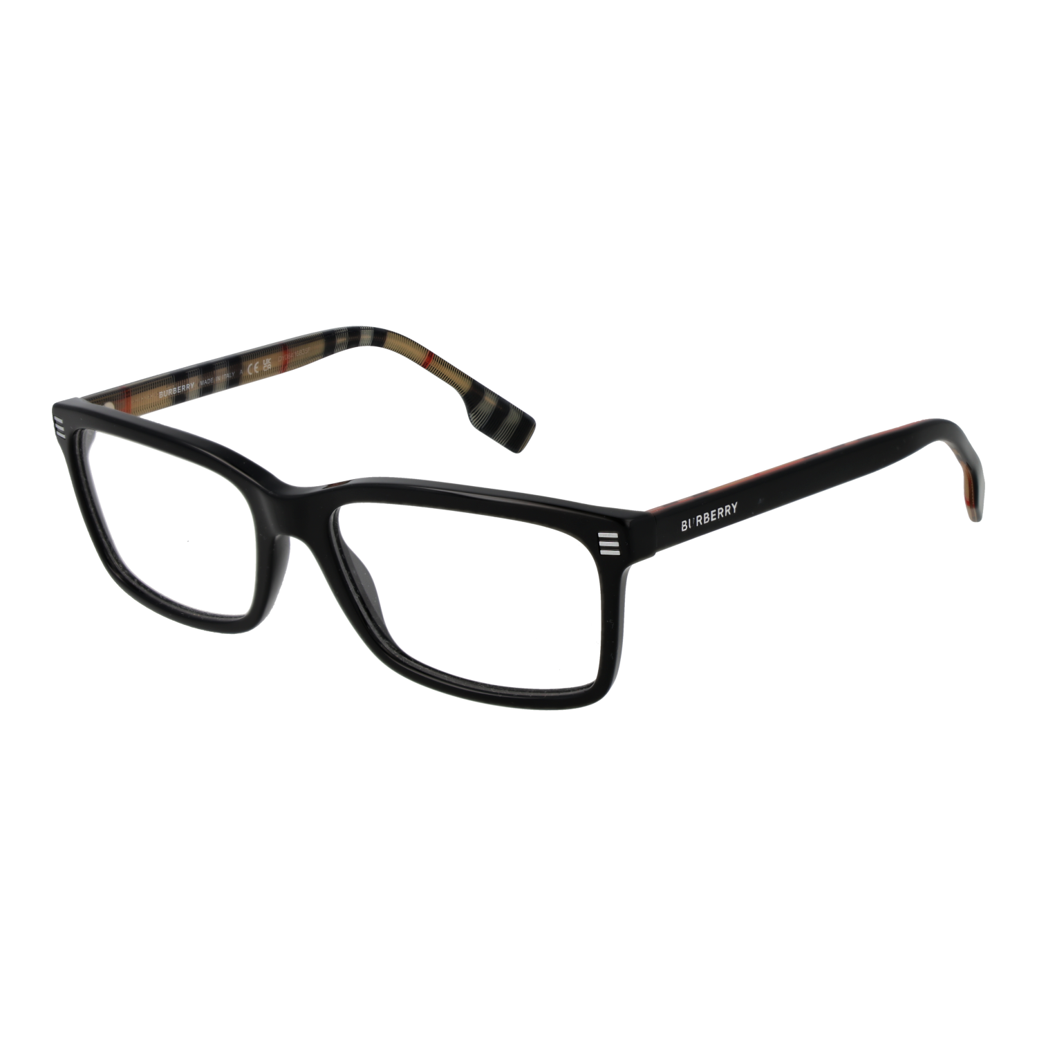 Burberry Eyeglasses Burberry Eyeglasses Frames 0BE2352 3773 Black Rectangle Full-Rim 56mm Eyeglasses Eyewear designer