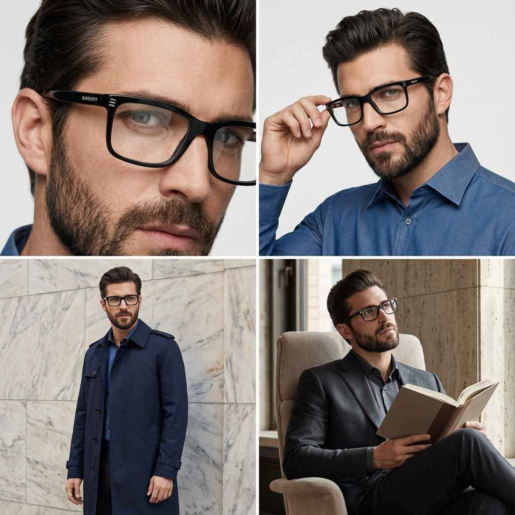 Burberry Eyeglasses Burberry Eyeglasses Frames 0BE2352 3773 Black Rectangle Full-Rim 56mm Eyeglasses Eyewear designer