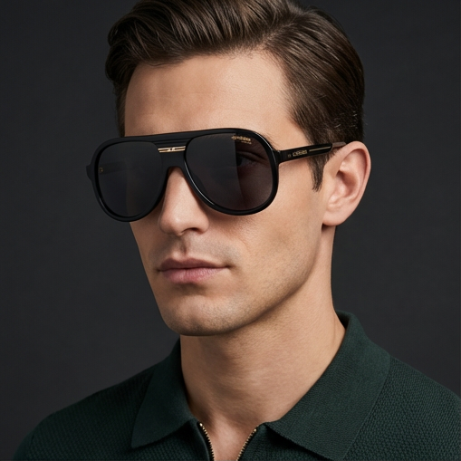 Carrera Sunglasses Carrera Sunglasses C SPORT 07/S I46IR Men Black Pilot-Aviator Full Rim Grey 59mm Eyeglasses Eyewear designer