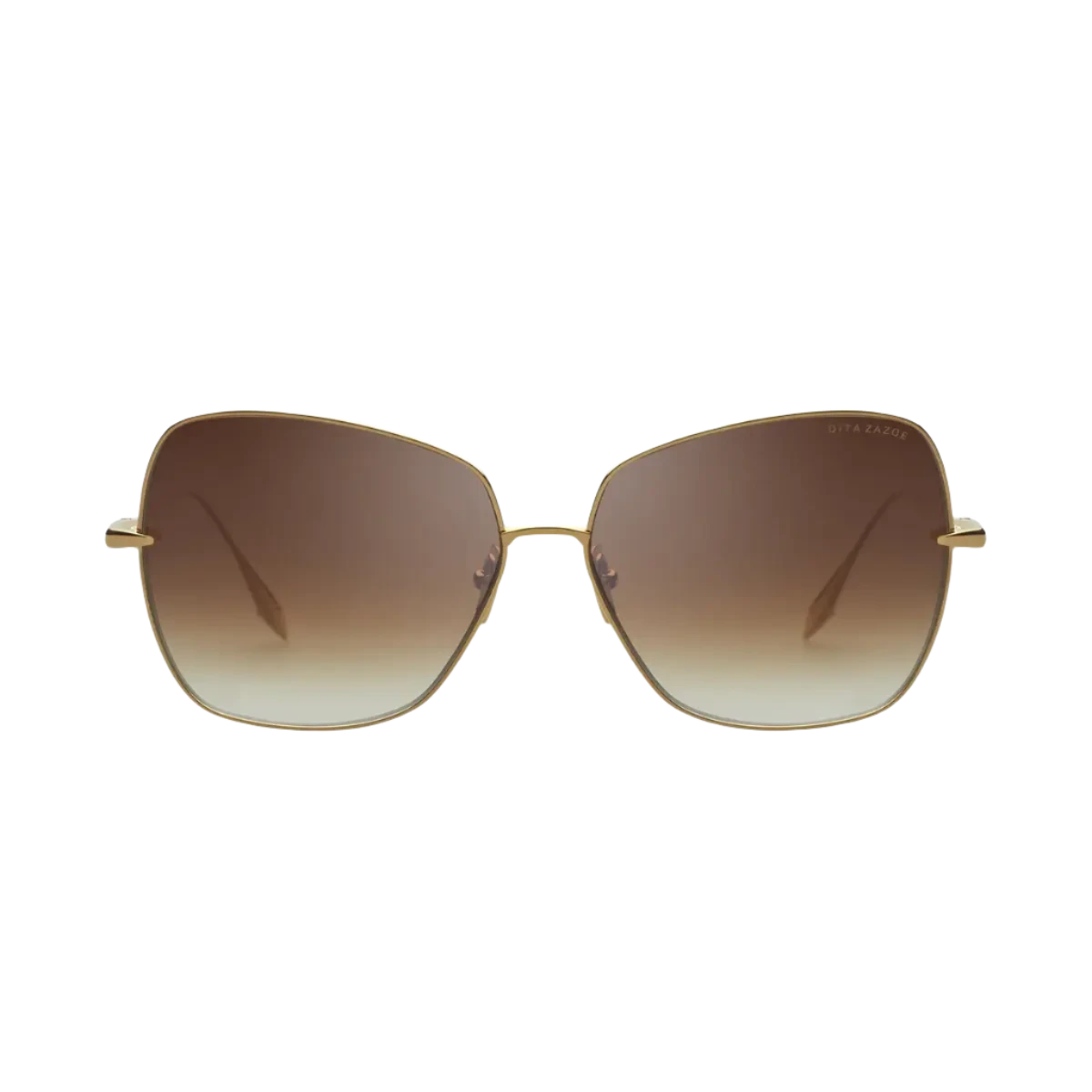 Dita Sunglasses Dita Sunglasses DTS145-A-01 ZAZOE - Gold/Brown Titanium Butterfly Eyeglasses Eyewear UK USA Australia