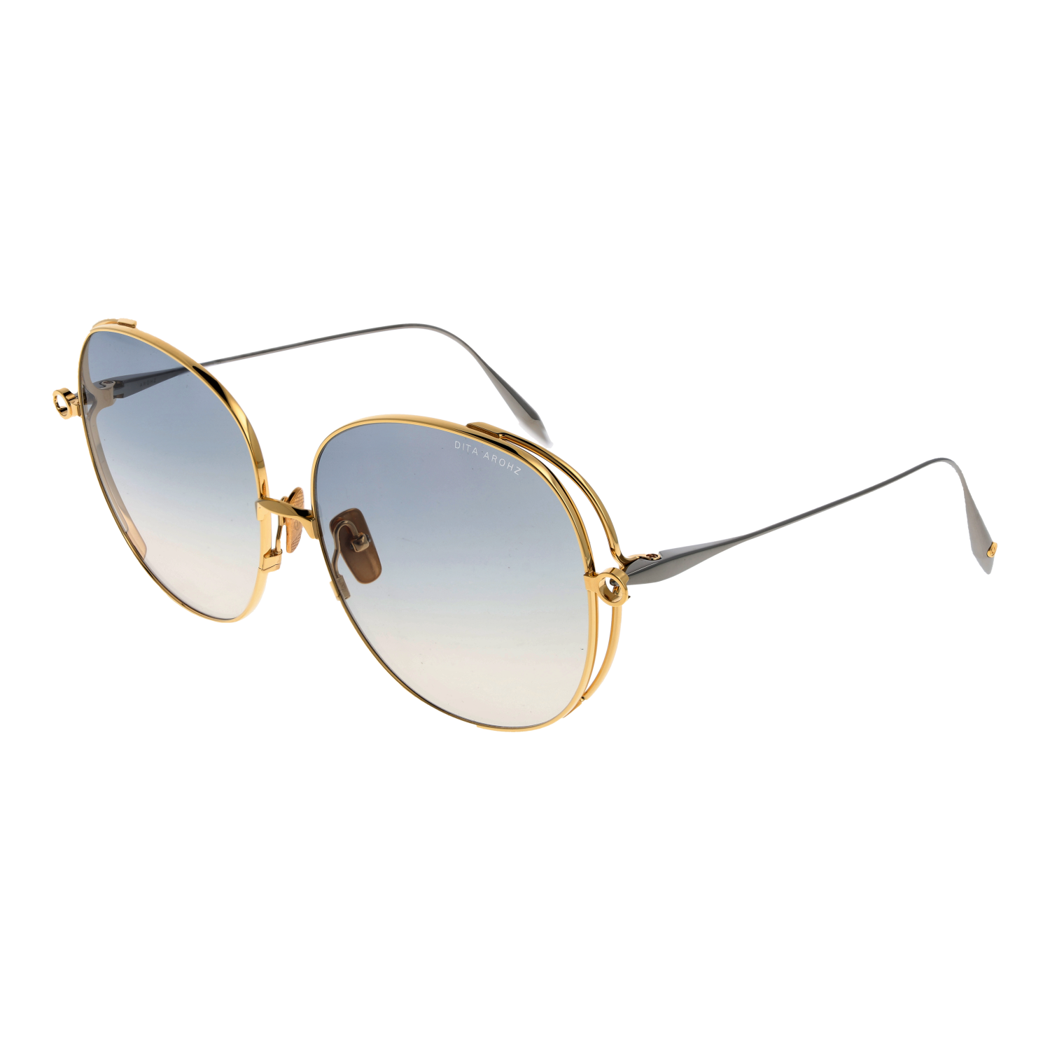 Dita Sunglasses Dita Sunglasses DTS156-A-01 AROHZ Gold Round Gradient 62mm Eyeglasses Eyewear designer
