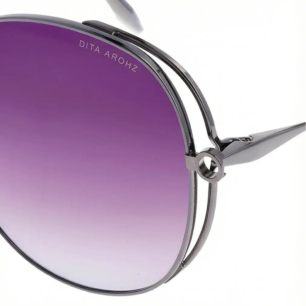 Dita Sunglasses Dita Sunglasses DTS156-A-02 AROHZ Chrome Lavender Round Titanium 62mm Eyeglasses Eyewear designer