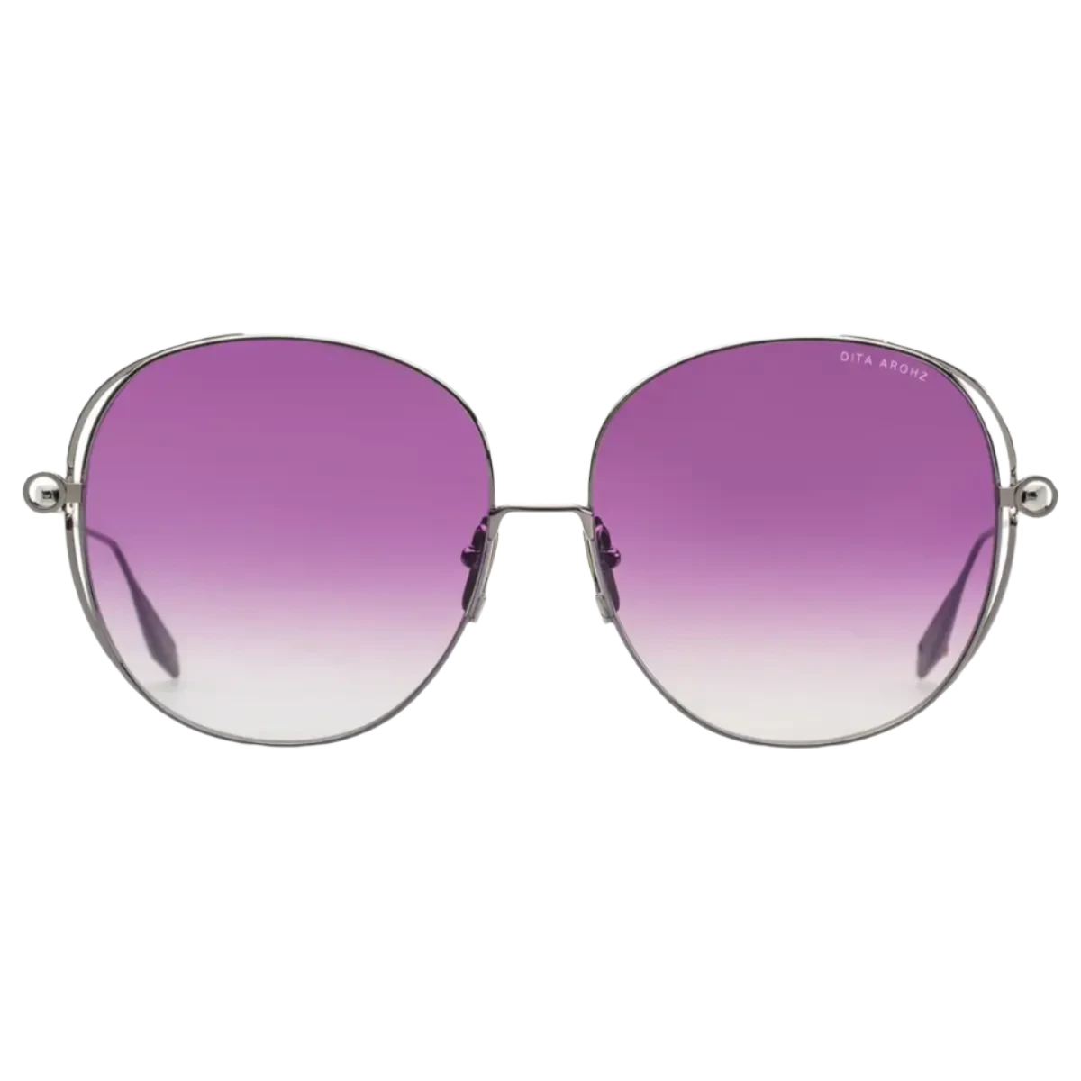 Dita Sunglasses Dita Sunglasses DTS156-A-02 AROHZ - Chrome/Lavender Titanium Round Eyeglasses Eyewear UK USA Australia