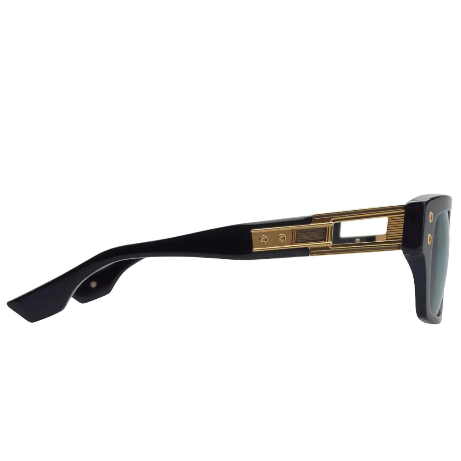 Dita Sunglasses Dita Sunglasses DTS407-A-01 GRANDMASTER-SEVEN - Black/Yellow Gold Rectangle Eyeglasses Eyewear UK USA Australia