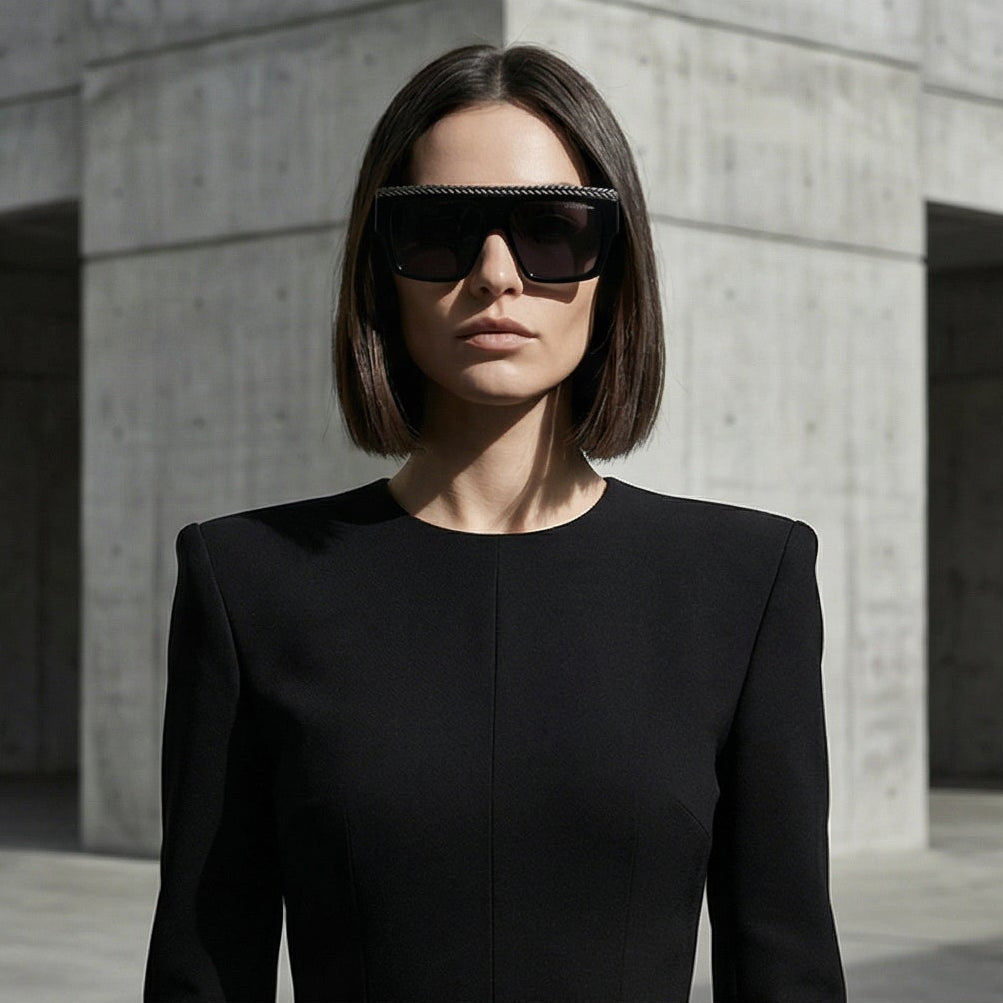 Dita Sunglasses Dita Sunglasses DTS429-A-02 Subdrop Black Mono Lens Shield 137mm Eyeglasses Eyewear designer