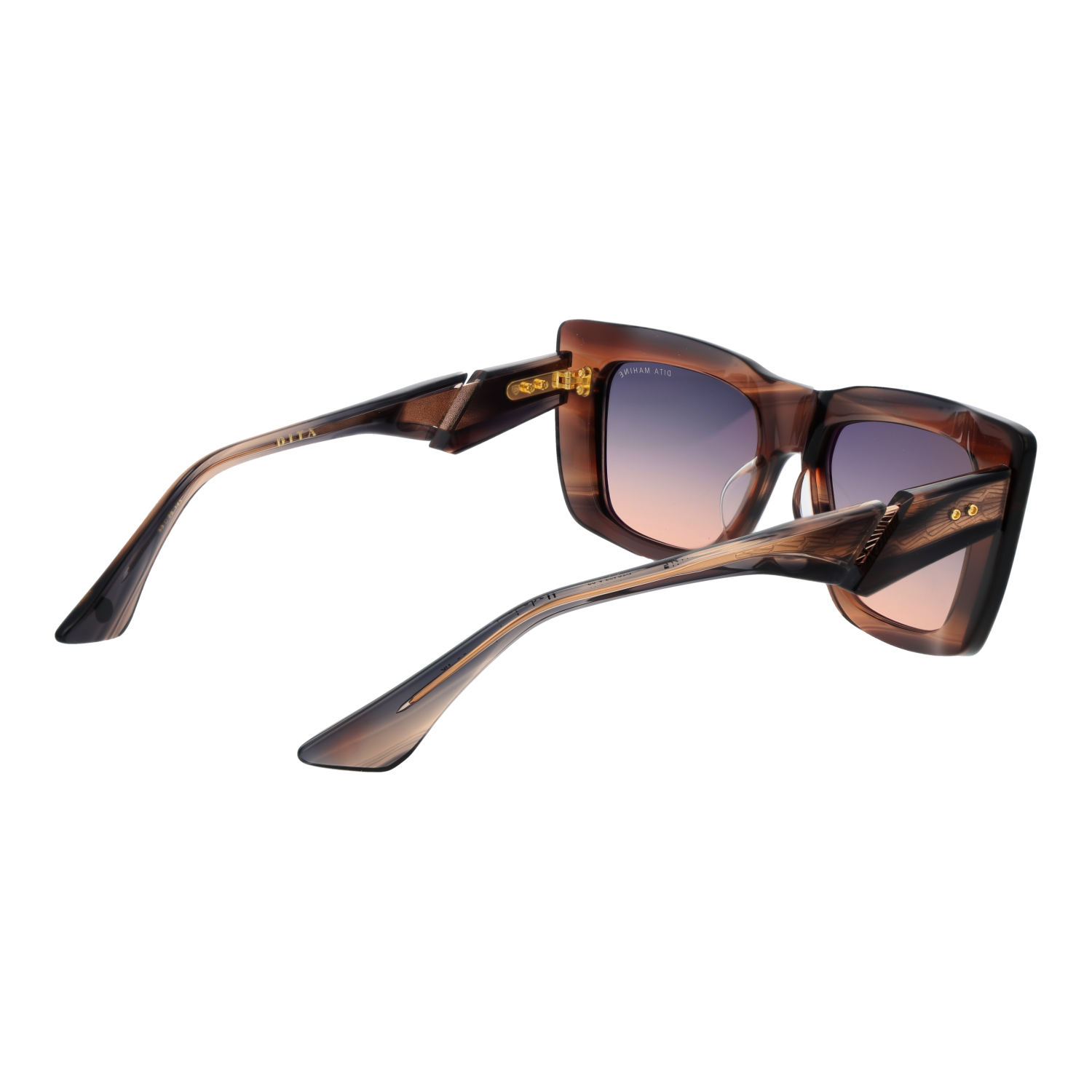 Dita Sunglasses Dita Sunglasses DTS437-A-02 Mahine Brown Rectangle Gradient 53mm Eyeglasses Eyewear designer