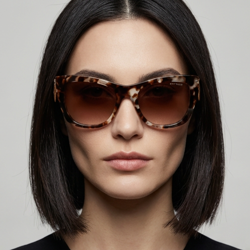 Dita Sunglasses Dita Sunglasses DTS438-A-03 Icelus Beige Cat Eye Full Rim Women 55mm Eyeglasses Eyewear designer