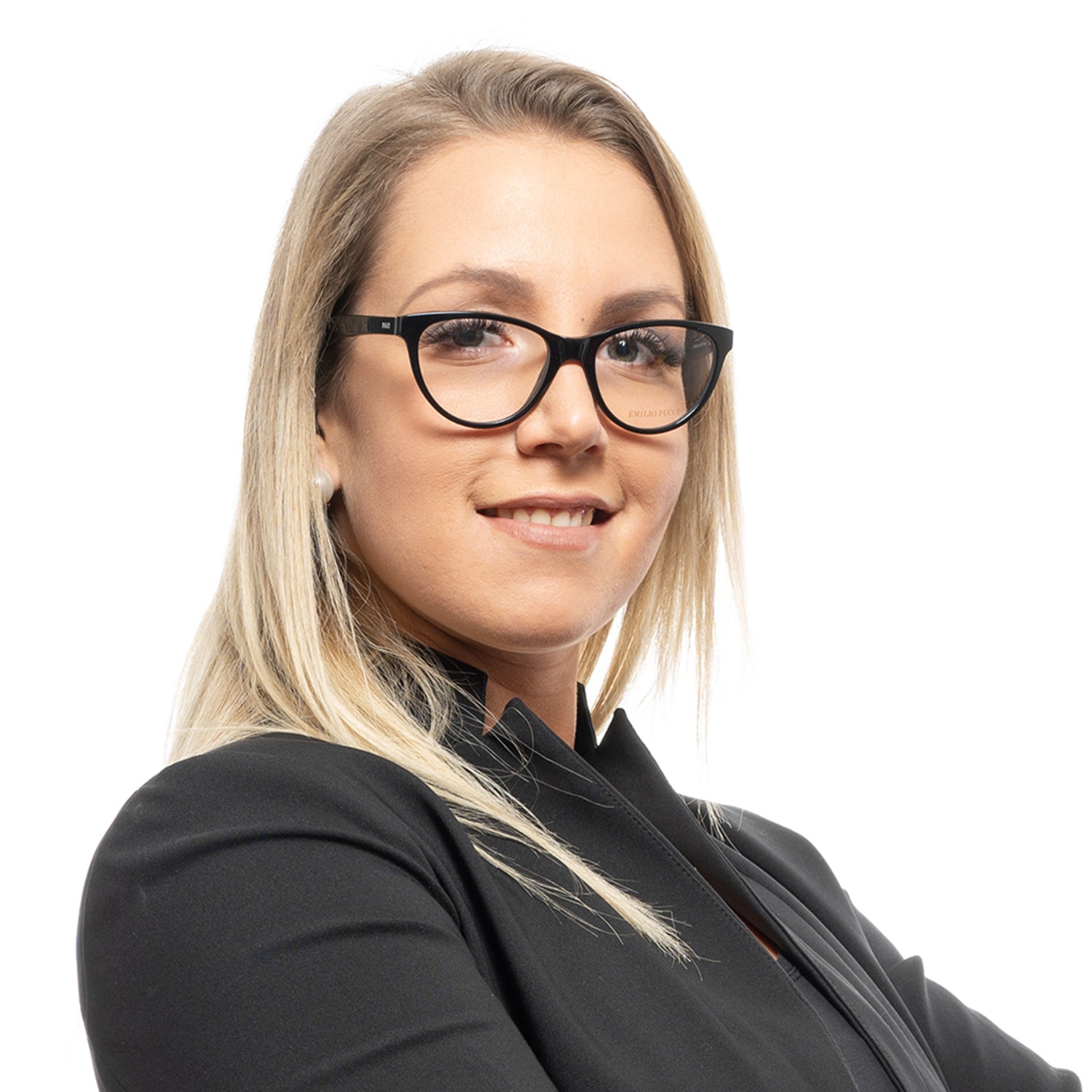 Emilio Pucci Frames Emilio Pucci Optical Frame EP5025 001 52 Eyeglasses Eyewear UK USA Australia