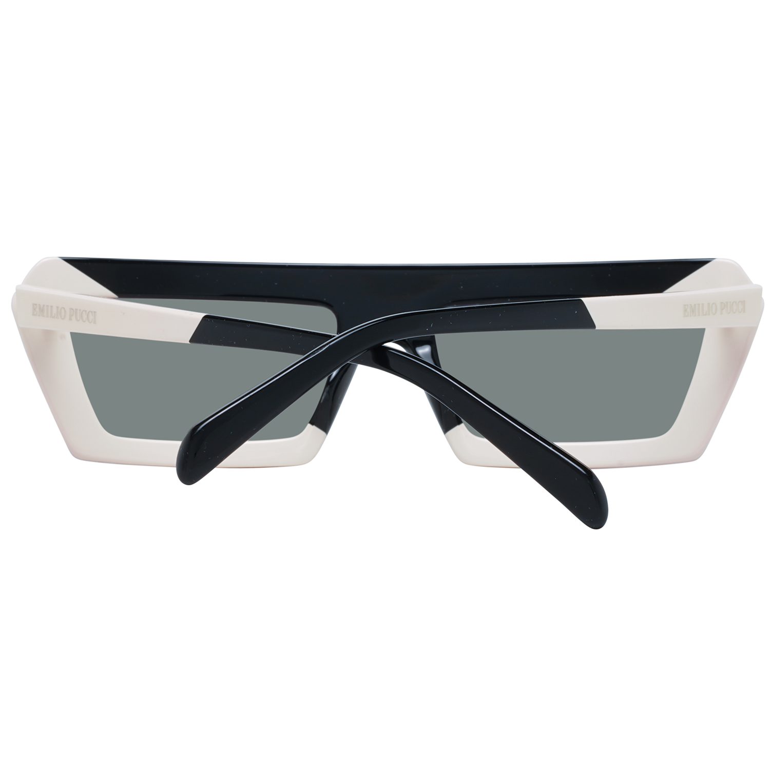 Emilio Pucci Sunglasses Emilio Pucci Sunglasses EP0175 04A 56mm - Women White/Black Grey Gradient Rectangular Eyeglasses Eyewear UK USA Australia