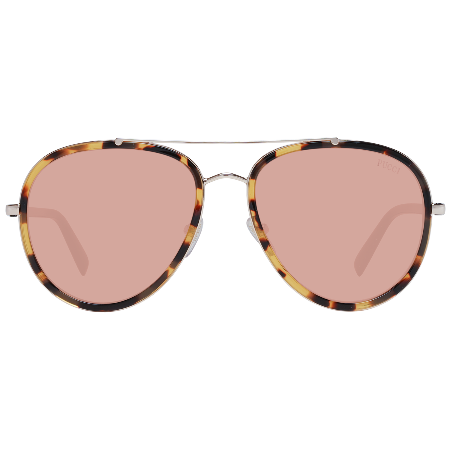 Emilio Pucci Sunglasses Emilio Pucci Sunglasses EP0185 56E 57mm - Women Brown/Brown Mirrored Pilot Full-Rim Eyeglasses Eyewear UK USA Australia