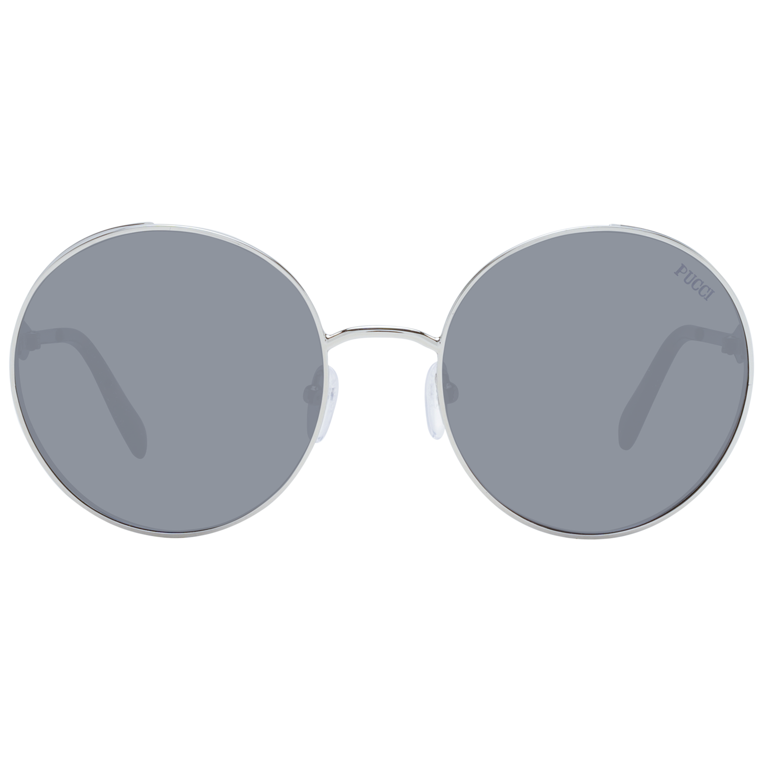 Emilio Pucci Sunglasses Emilio Pucci Sunglasses EP0187 16A 56mm - Women Silver/Grey Gradient Round Full-Rim Eyeglasses Eyewear UK USA Australia