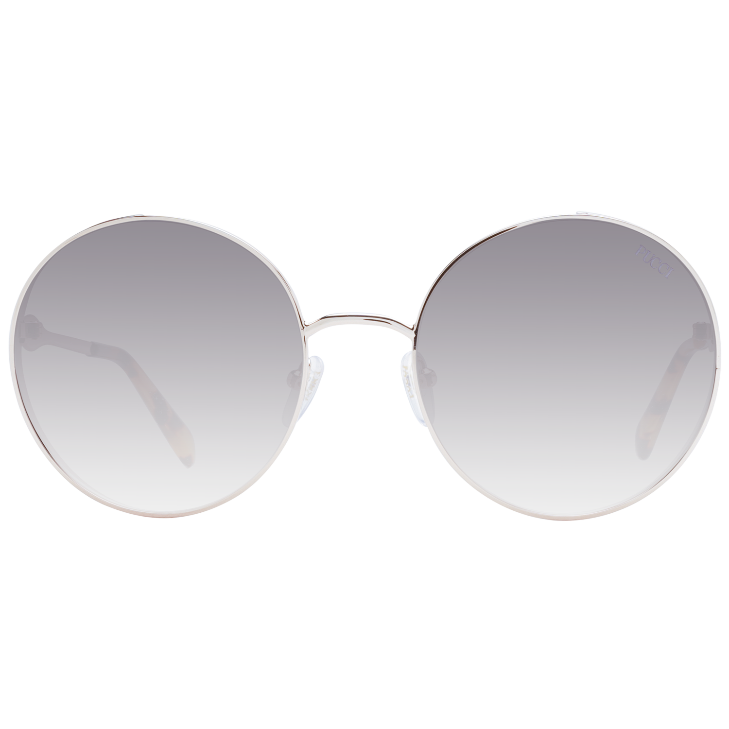 Emilio Pucci Sunglasses Emilio Pucci Sunglasses EP0187 28F 56mm - Women Rose Gold/Brown Gradient Round Full-Rim Eyeglasses Eyewear UK USA Australia