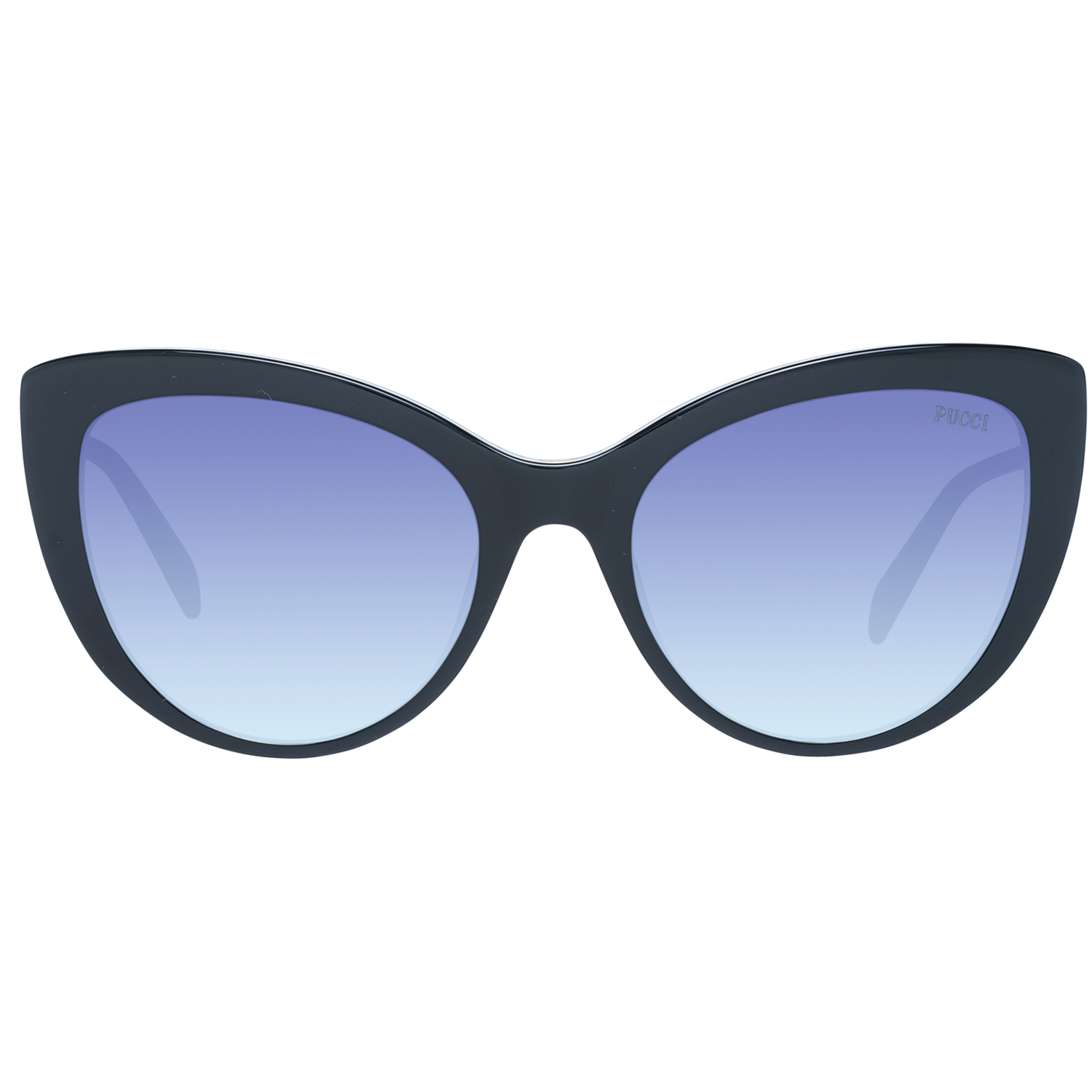 Emilio Pucci Sunglasses Emilio Pucci Sunglasses EP0191 01B 56mm - Women Black/Blue Gradient Butterfly Full-Rim Eyeglasses Eyewear UK USA Australia