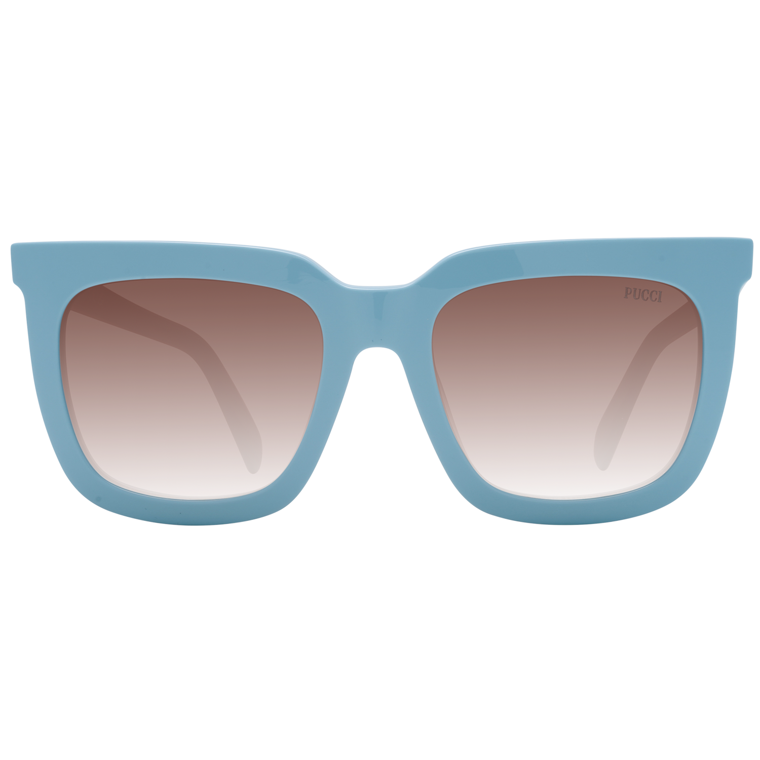 Emilio Pucci Sunglasses Emilio Pucci Sunglasses EP0201 84F 54mm - Women Blue/Brown Gradient Square Full-Rim Eyeglasses Eyewear UK USA Australia