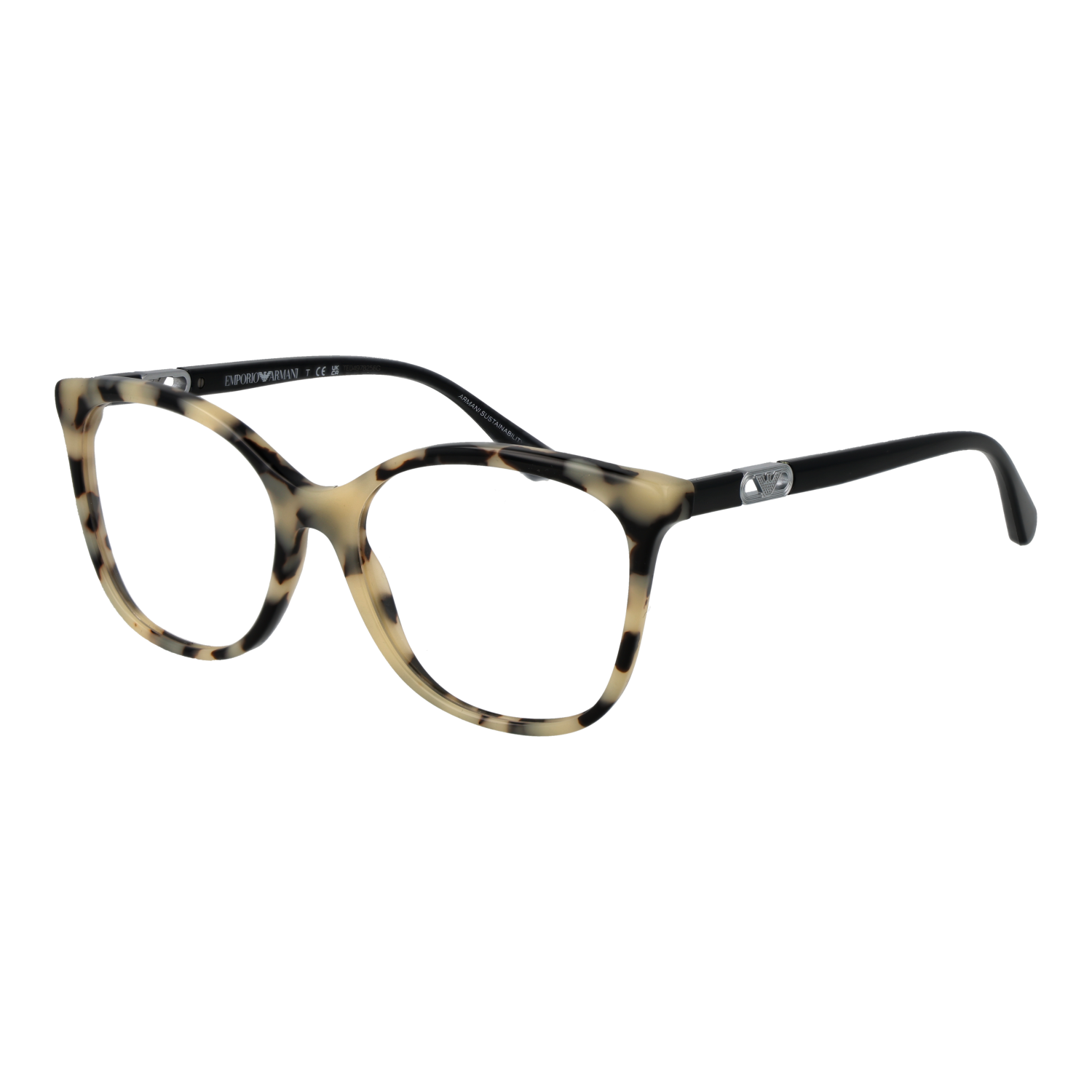 Emporio Armani Eyeglasses Emporio Armani Eyeglasses Frames 0EA3231 6058 Beige Butterfly Full-Rim 54mm Eyeglasses Eyewear designer