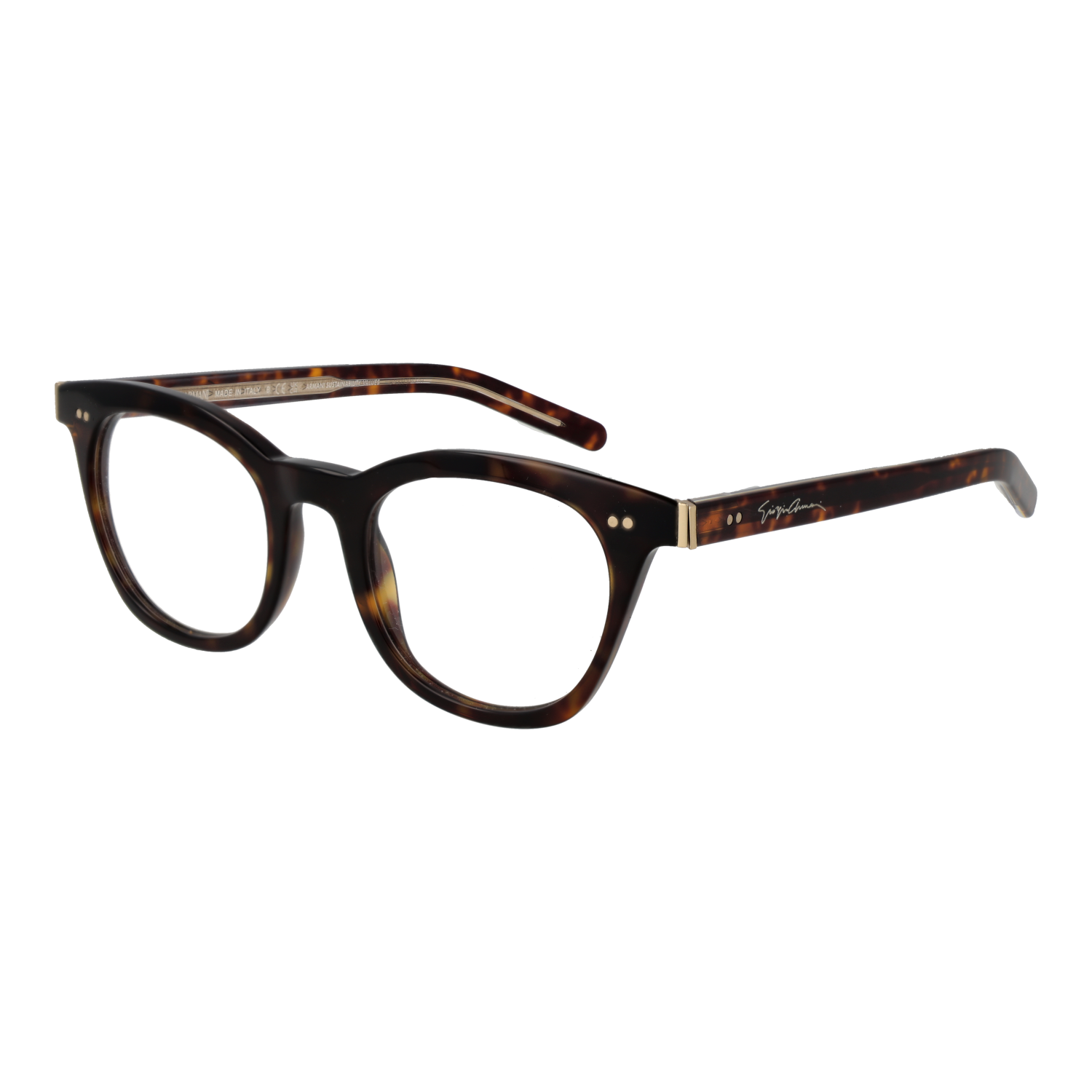 Giorgio Armani Eyeglasses Giorgio Armani Eyeglasses Frames Brown Panto Full-Rim 0AR7251 5879 48mm Eyeglasses Eyewear designer