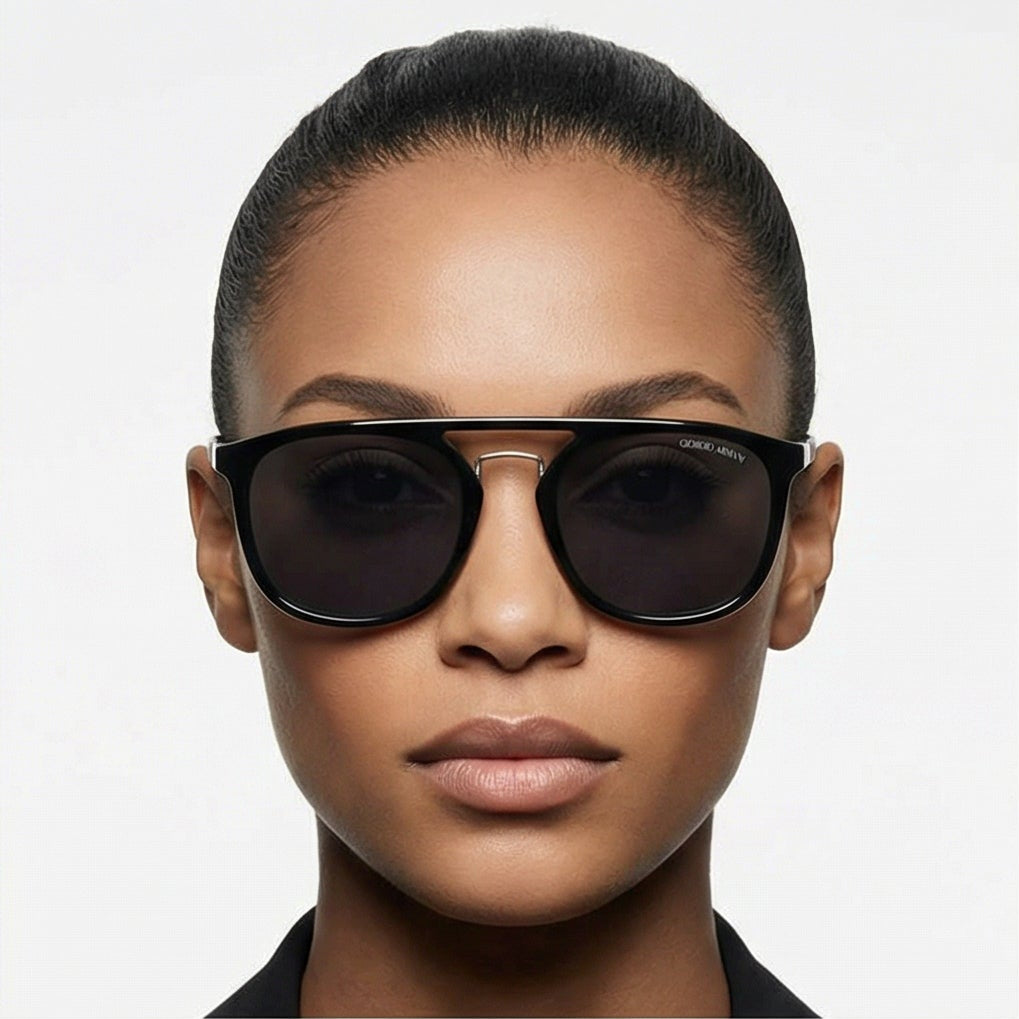 Giorgio Armani Sunglasses Giorgio Armani Sunglasses 0AR8118 504281 Black Pilot Polarized 53mm Unisex Eyeglasses Eyewear designer