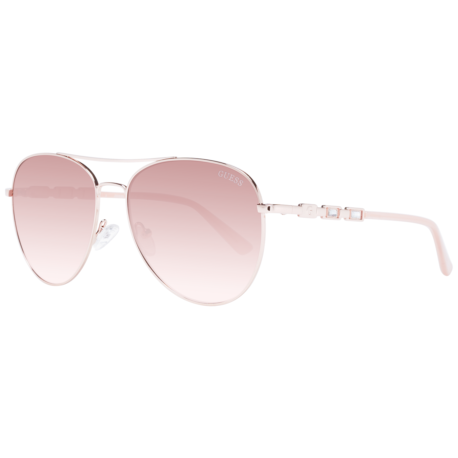 Guess Sunglasses Guess Sunglasses GF6143 28F 59mm - Women Rose Gold/Brown Gradient Pilot Eyeglasses Eyewear UK USA Australia