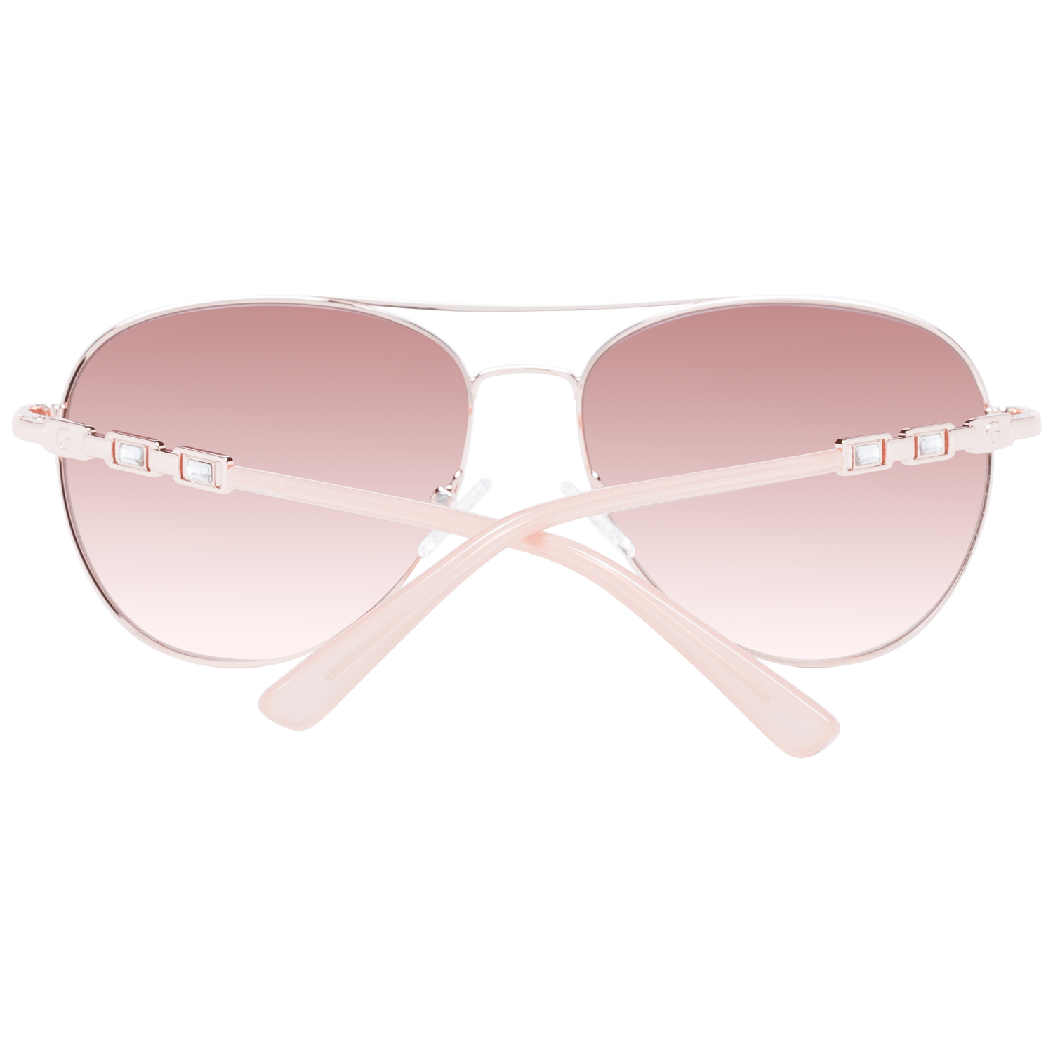 Guess Sunglasses Guess Sunglasses GF6143 28F 59mm - Women Rose Gold/Brown Gradient Pilot Eyeglasses Eyewear UK USA Australia