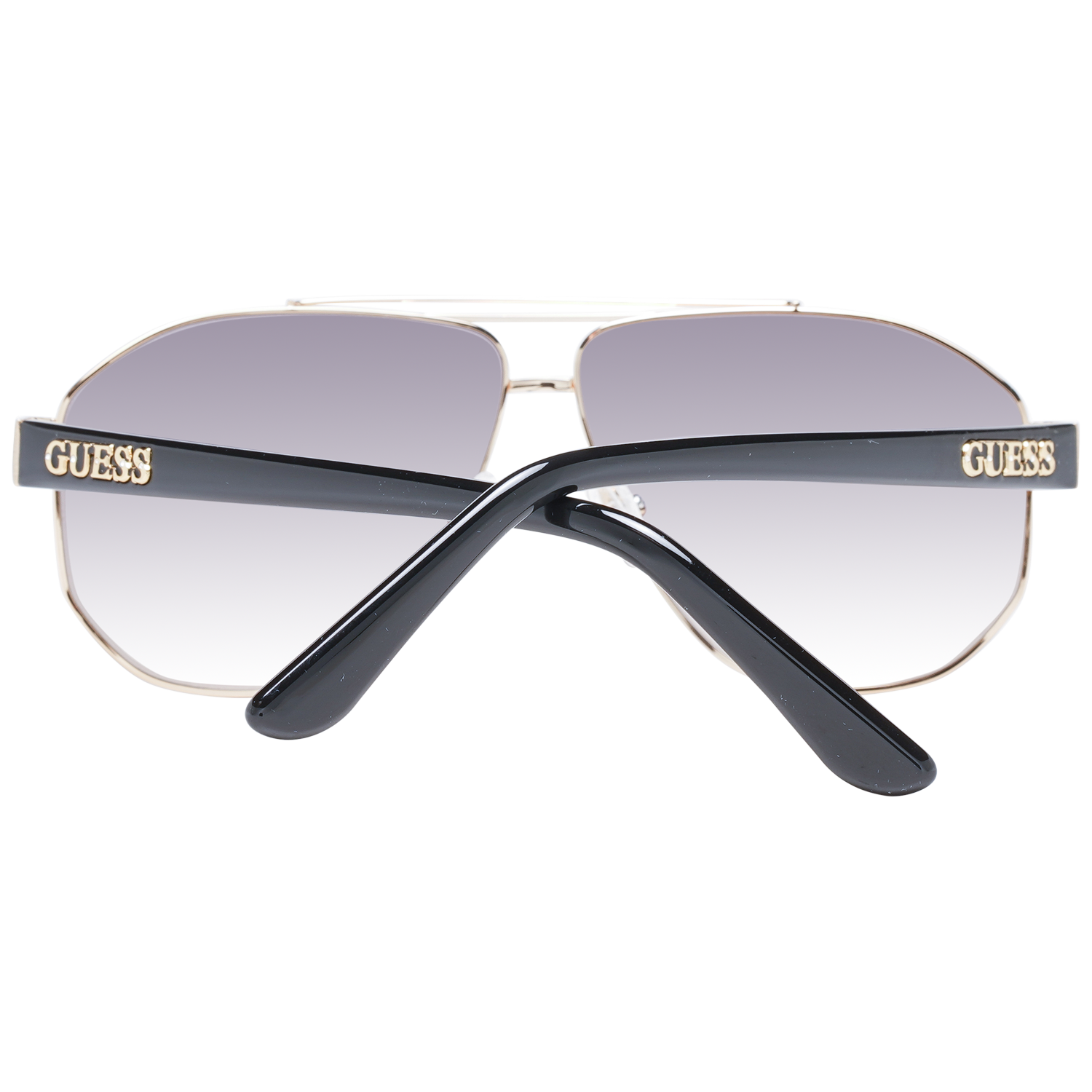 Guess Sunglasses Guess Sunglasses GF6145 32B 61mm - Gold/Black/Grey Gradient Pilot Eyeglasses Eyewear UK USA Australia