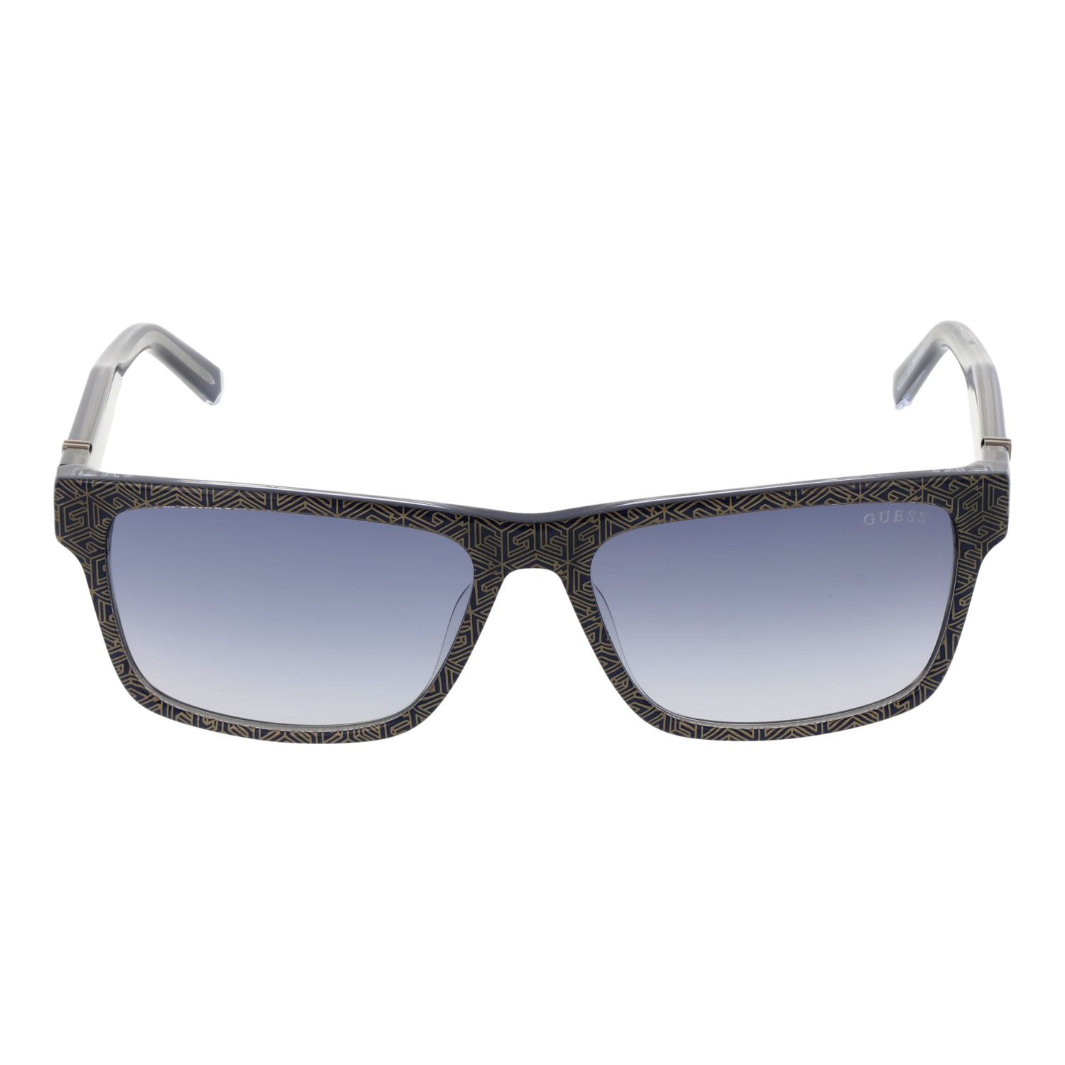 Guess Sunglasses Guess Sunglasses Men's Blue Rectangular Blue Gradient Lenses GU00074 92W 55mm Eyeglasses Eyewear designer