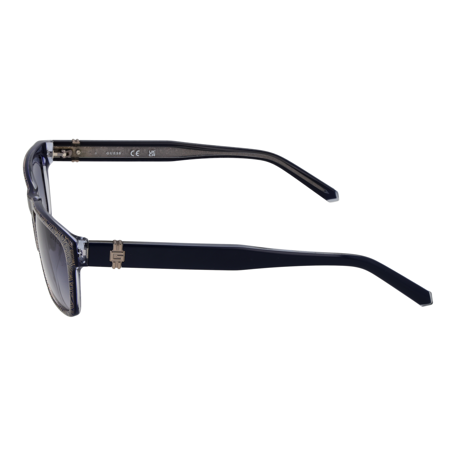 Guess Sunglasses Guess Sunglasses Men's Blue Rectangular Blue Gradient Lenses GU00074 92W 55mm Eyeglasses Eyewear designer