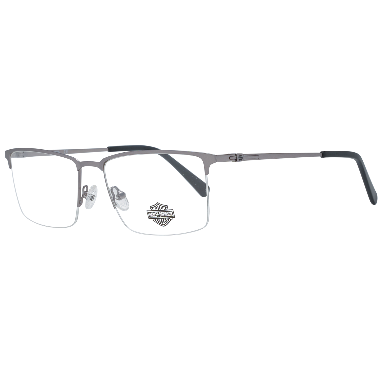 Harley-Davidson Frames Harley-Davidson Glasses Frames HD0915 011 57mm - Men Silver Semi-Rim Rectangular Eyeglasses Eyewear UK USA Australia
