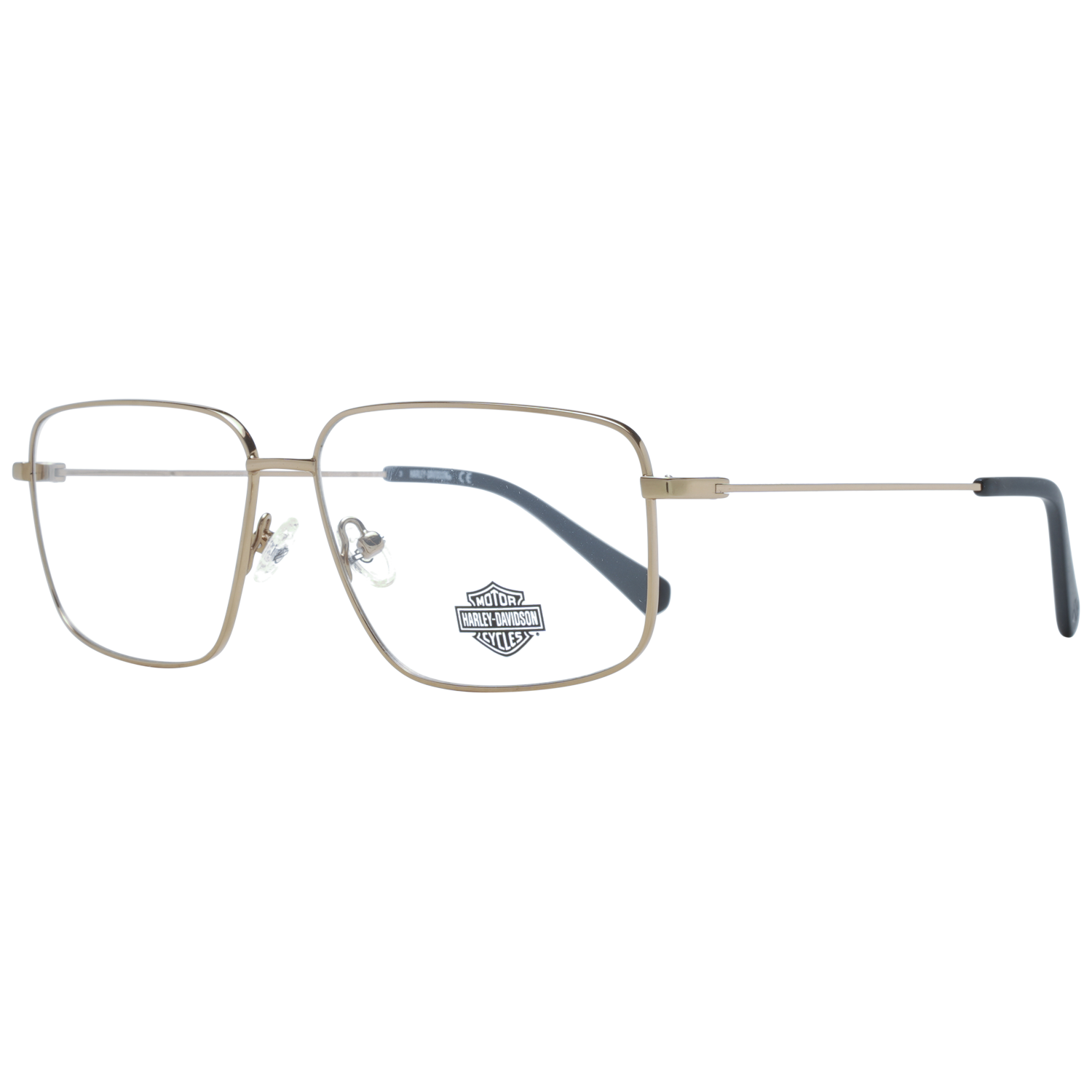Harley-Davidson Frames Harley-Davidson Glasses Frames HD0954 032 59mm - Men Gold Rectangular Full-Rim Eyeglasses Eyewear UK USA Australia