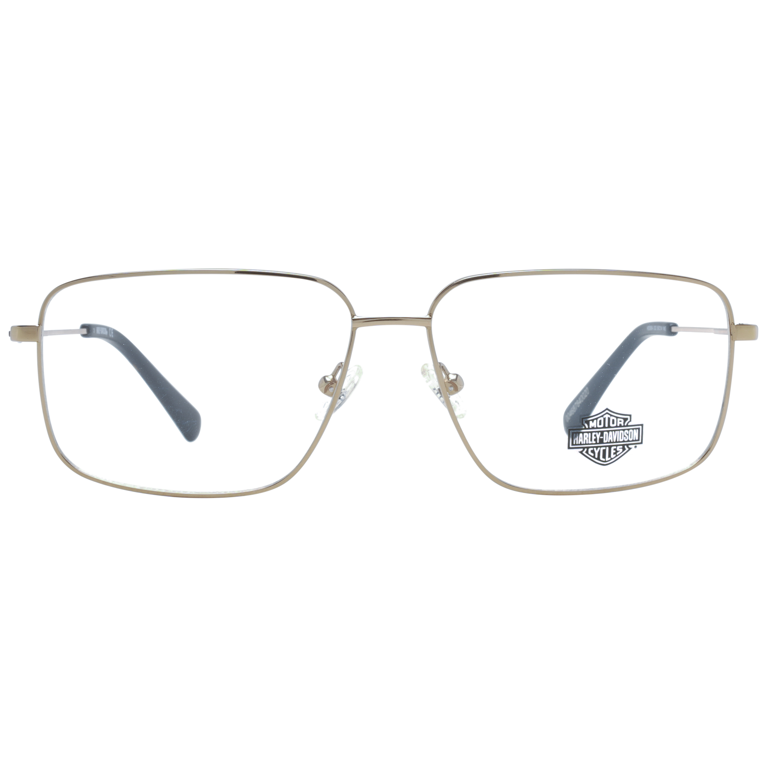 Harley-Davidson Frames Harley-Davidson Glasses Frames HD0954 032 59mm - Men Gold Rectangular Full-Rim Eyeglasses Eyewear UK USA Australia