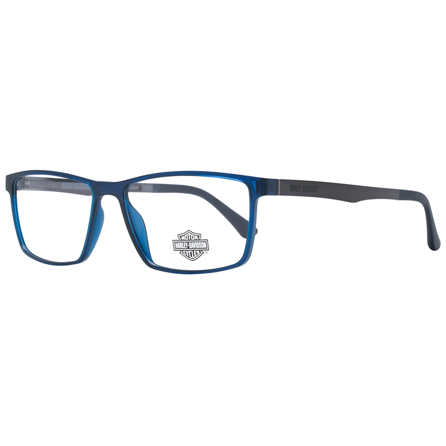 Harley-Davidson Frames Harley-Davidson Glasses HD0794 090 55mm - Blue Full-Rim Rectangular Frames Eyeglasses Eyewear UK USA Australia