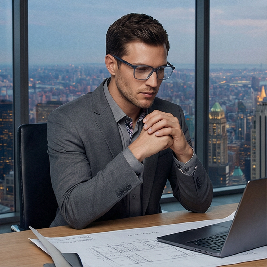 Hugo Boss Eyeglasses Hugo Boss Eyeglasses BOSS 1300/U JBW15 Blue Rectangular Frames 57mm Eyeglasses Eyewear designer