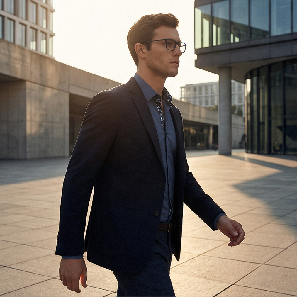 Hugo Boss Eyeglasses Hugo Boss Eyeglasses Frames BOSS 1242 IPQ18 56mm Men Blue Rectangular Eyeglasses Eyewear designer