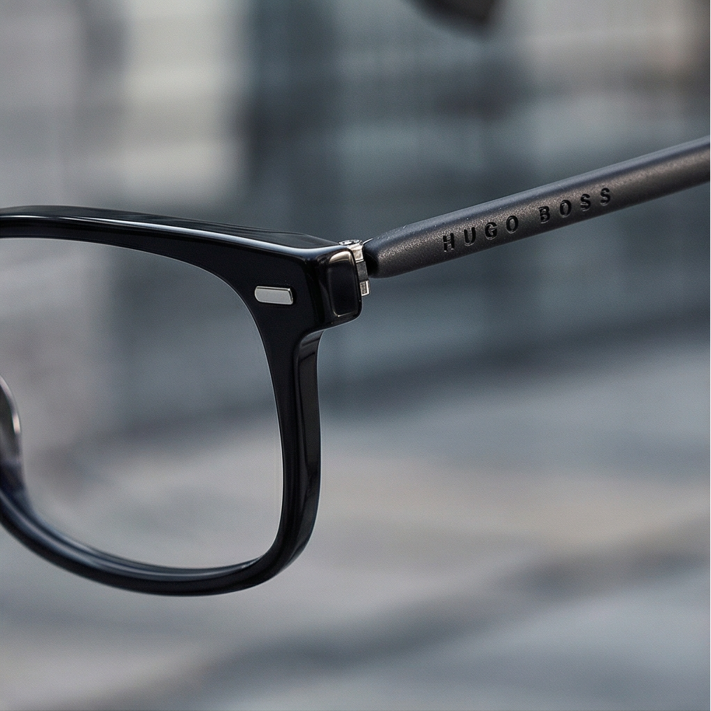 Hugo Boss Eyeglasses Hugo Boss Eyeglasses Frames Men Black Rectangular BOSS 1012 807 54mm Eyeglasses Eyewear designer