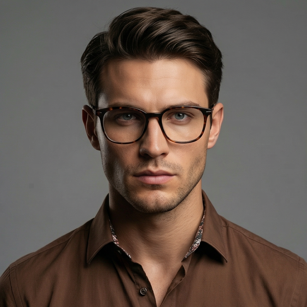 Hugo Boss Eyeglasses Hugo Boss Eyeglasses HG 1205 86 Brown Rectangle Full Rim Acetate Frames 54mm Eyeglasses Eyewear designer