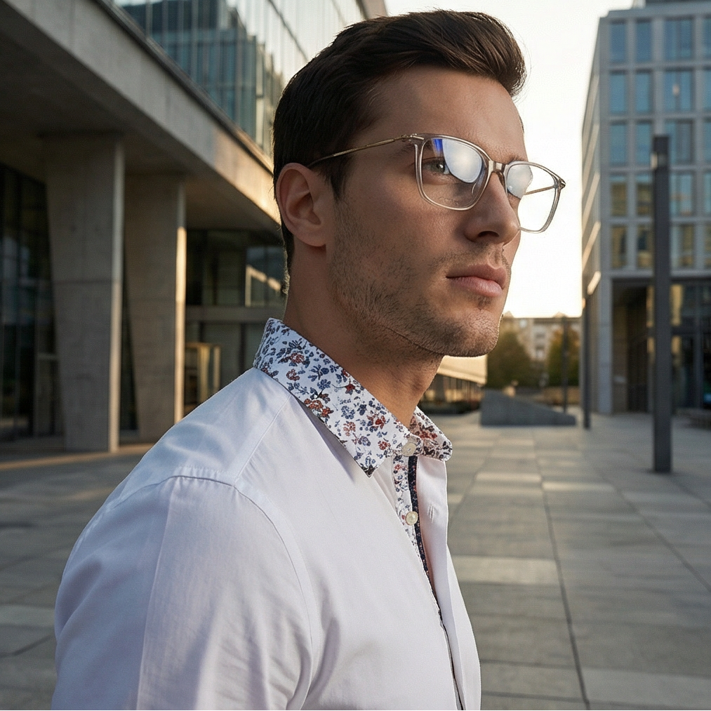 Hugo Boss Optical Frames Hugo Boss Men Eyeglasses Gold Full Rim Acetate Rectangular Frames BOSS 1372 IXE 55mm Eyeglasses Eyewear designer