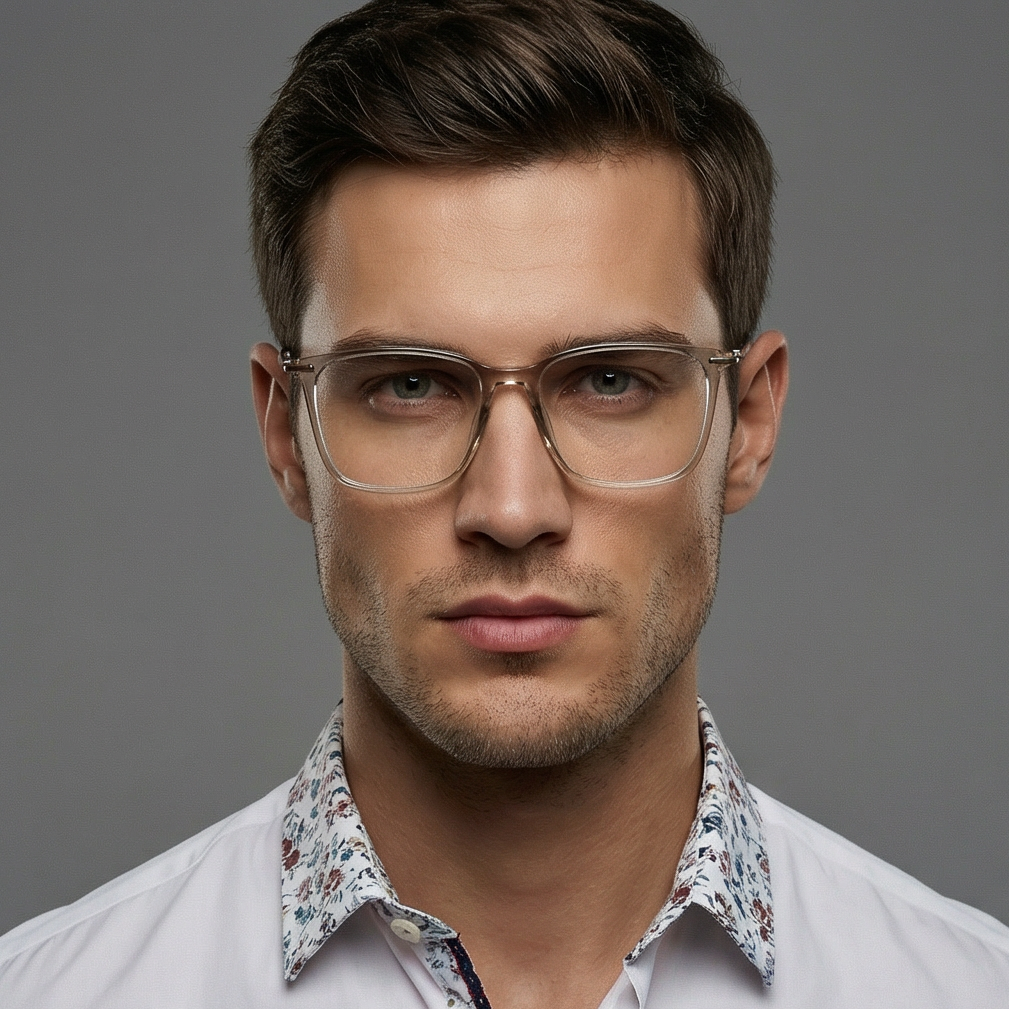 Hugo Boss Optical Frames Hugo Boss Men Eyeglasses Gold Full Rim Acetate Rectangular Frames BOSS 1372 IXE 55mm Eyeglasses Eyewear designer