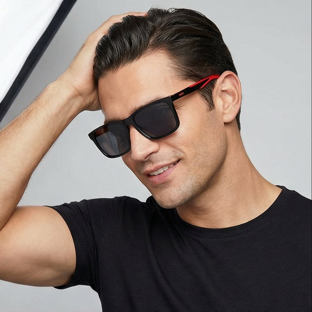 Hugo Sunglasses Hugo Boss Sunglasses HG 1337/S 807IR Men Black Rectangular Full Rim Grey 58mm Eyeglasses Eyewear designer