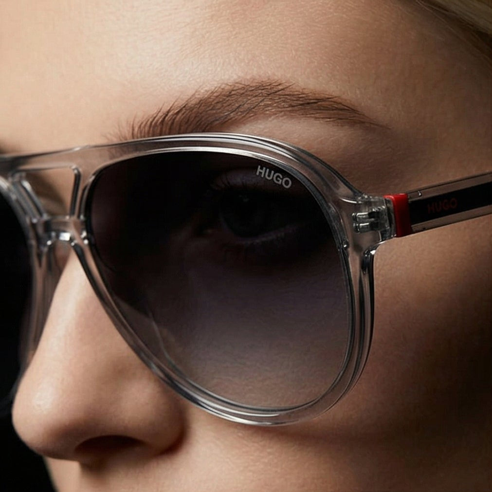 Hugo Sunglasses Hugo Boss Sunglasses HG 1362/S KB79O Women Grey Pilot-Aviator Full Rim Gradient 59mm Eyeglasses Eyewear designer