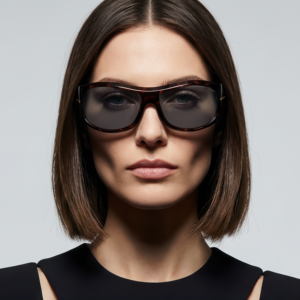 Hugo Boss Sunglasses Hugo Boss Sunglasses Women Brown Rectangular Grey Wraparound BOSS 1653/S 086IR 70mm Eyeglasses Eyewear designer