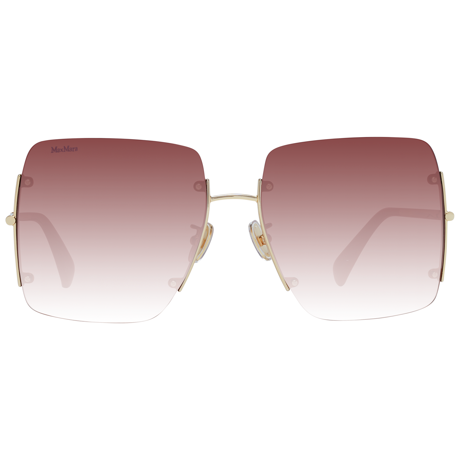 Max Mara Sunglasses Max Mara Sunglasses Women's Gold Oversized Square MM0002-H 31F 60 Eyeglasses Eyewear UK USA Australia