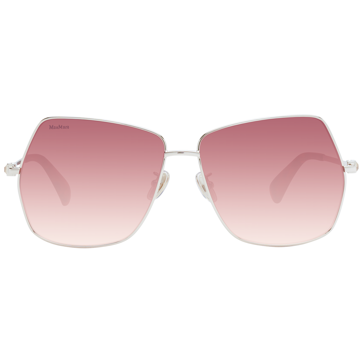 Max Mara Sunglasses Max Mara Sunglasses Women Silver/Red Gradient Square MM0035-H 30F 61mm Eyeglasses Eyewear UK USA Australia