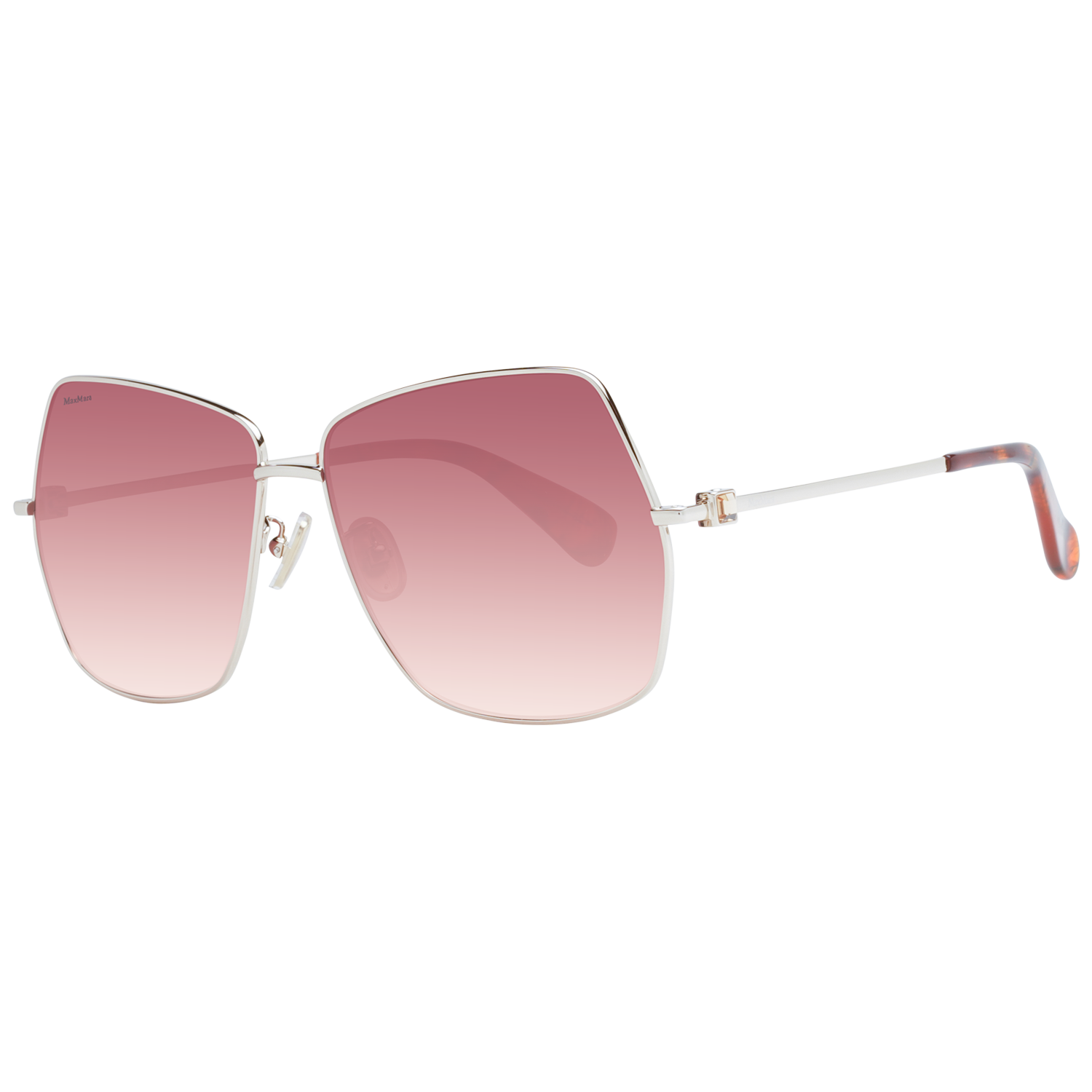 Max Mara Sunglasses Max Mara Sunglasses Women Silver/Red Gradient Square MM0035-H 30F 61mm Eyeglasses Eyewear UK USA Australia