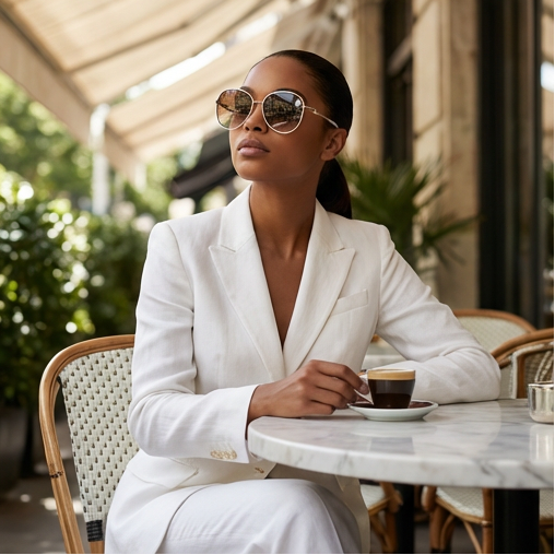 Michael Kors Sunglasses Michael Kors Sunglasses White Gold Gradient Round MK1128J 123313 58mm Eyeglasses Eyewear designer