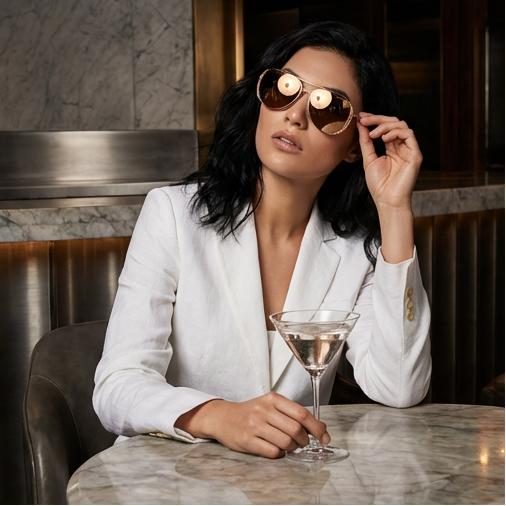 Michael Kors Sunglasses Michael Kors Sunglasses Women Rose Gold Pilot-Aviator Mirror 0MK1082 1108R1 58mm Eyeglasses Eyewear designer