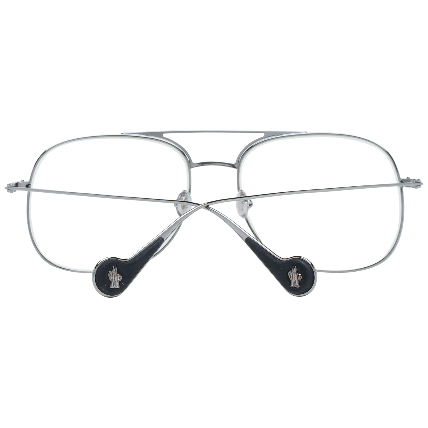 Moncler Eyeglasses Moncler Glasses Frames ML0104 008 57mm - Unisex Gunmetal Pilot-Aviator Full-Rim Eyeglasses Eyewear UK USA Australia