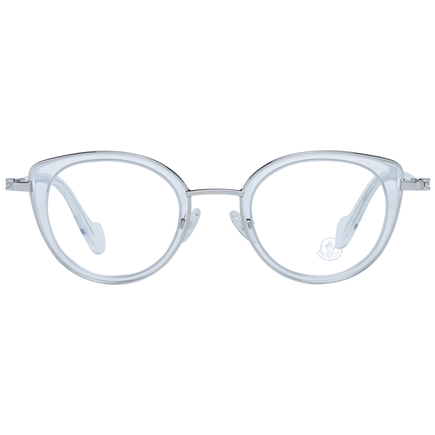 Moncler Eyeglasses Moncler Glasses Frames ML5025 027 46mm - Women White Cat-Eye Full-Rim Eyeglasses Eyewear UK USA Australia