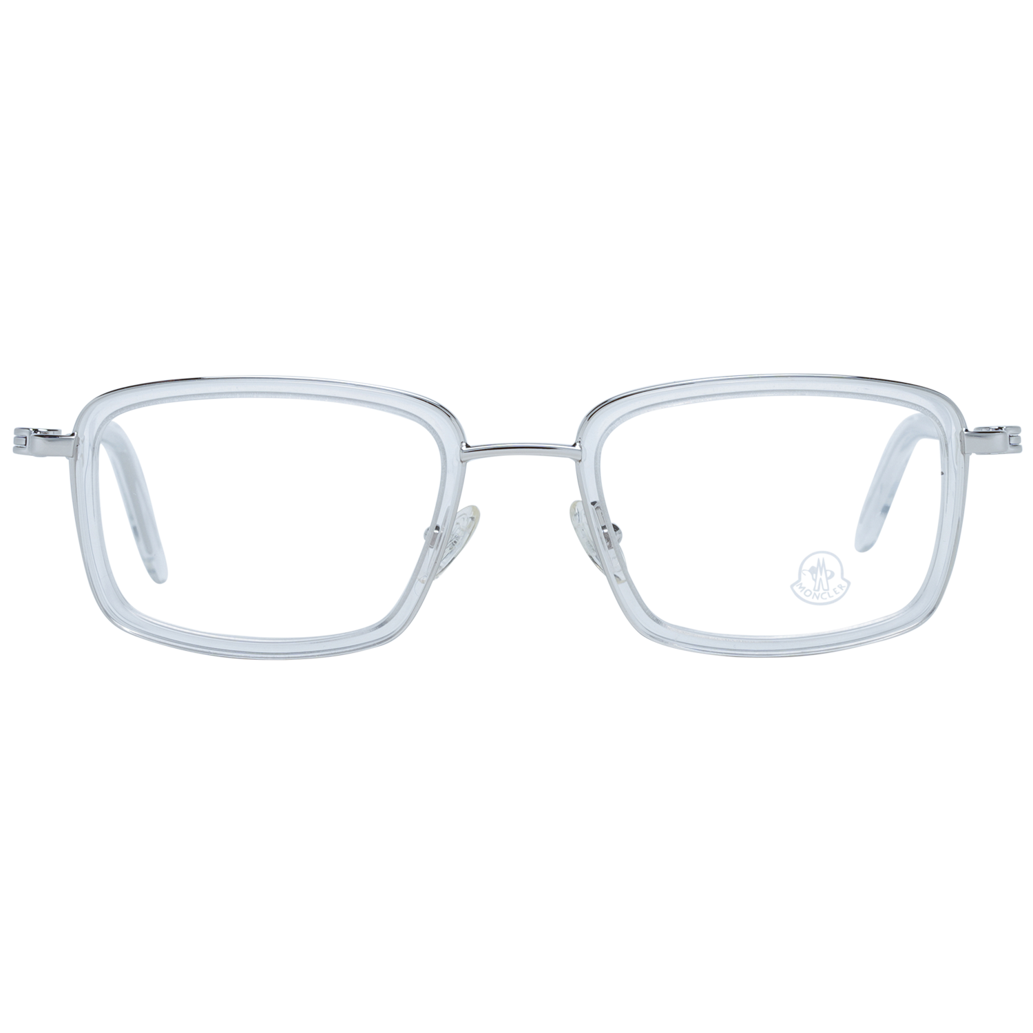 Moncler Eyeglasses Moncler Glasses Frames ML5026 027 51mm - Men White Rectangular Full-Rim Eyeglasses Eyewear UK USA Australia